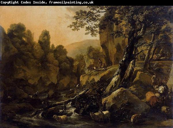 Nicolaes Pietersz. Berchem The Waterfall